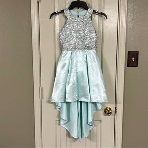 Girls size 7 formal high low dress